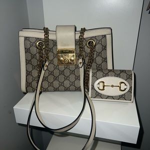Gucci handbag with matching wallet